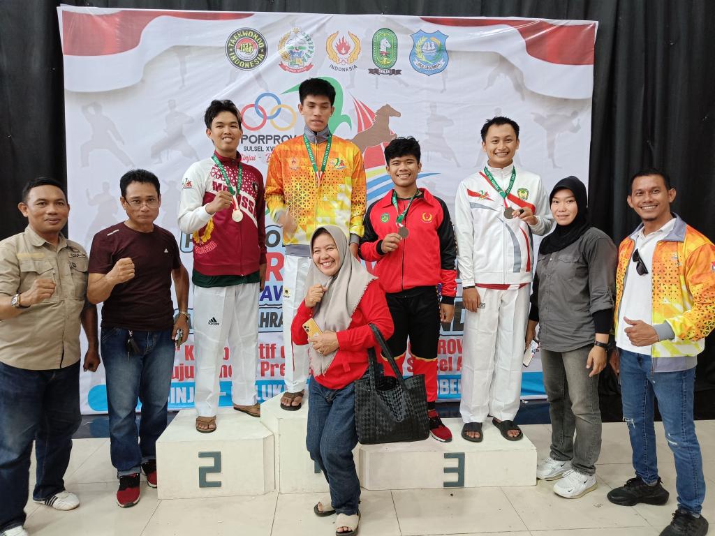 Ukir Sejarah Baru Taekwondo Palopo Raih Emas Pertamakali Sepanjang